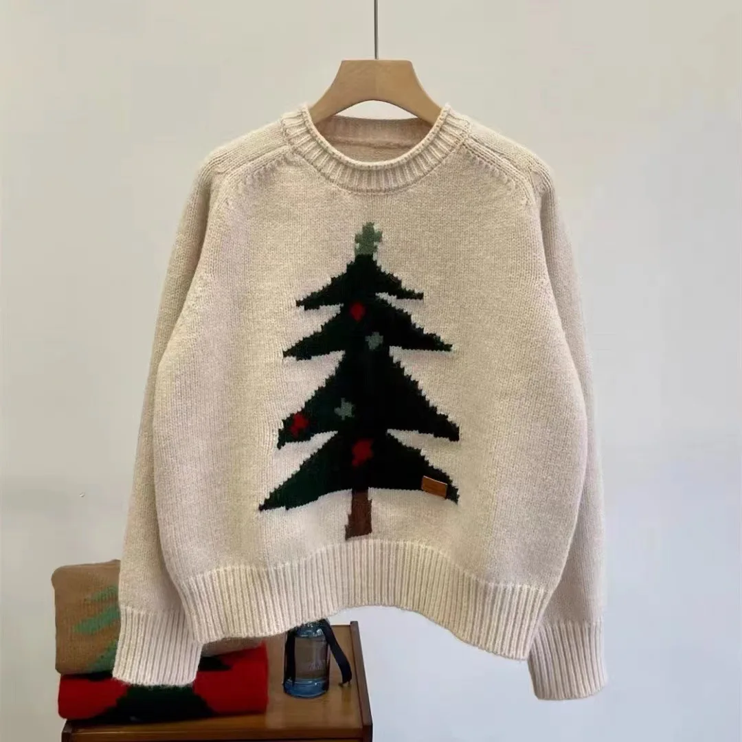 

2024 New Women Spring O-Neck Knitted Loose Style Sweater And Pullovers Stretch Long Sleeve Women Pullovers Female Pull Femme