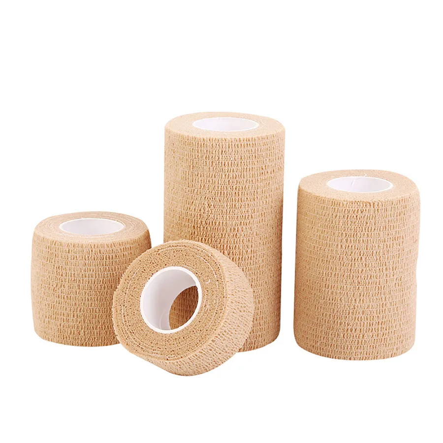 1/5 Rolls Elastic Bandage Medical Adhesive 2.5/5/7.5/10cm*4.5m Sports Breathable Tape Sports Protector For Wrist Ankle First Aid