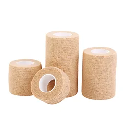 1/5 Rolls Elastic Bandage Medical Adhesive 2.5/5/7.5/10cm*4.5m Sports Breathable Tape Sports Protector For Wrist Ankle First Aid