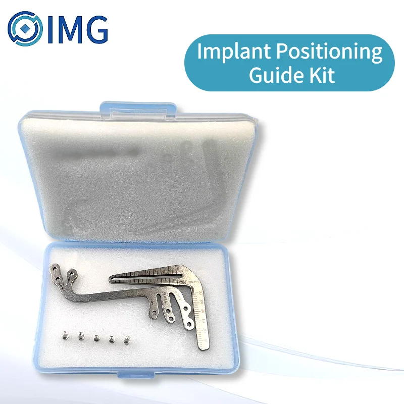 

Dental Implant Guide Set Positioning Ruler Angle Ruler Drilling Locator Oral Implant Positioning Guide Dentist Tools
