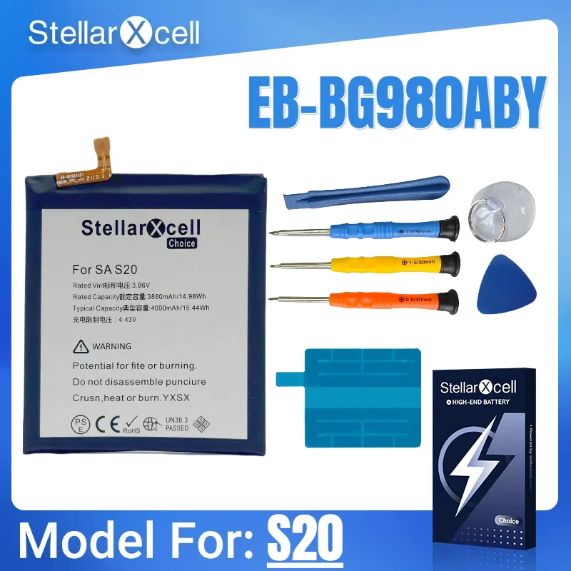 

StellarXcell-Choice Battery For Samsung S20 battery EB-BG980ABY Premium pure cobalt battery replacement