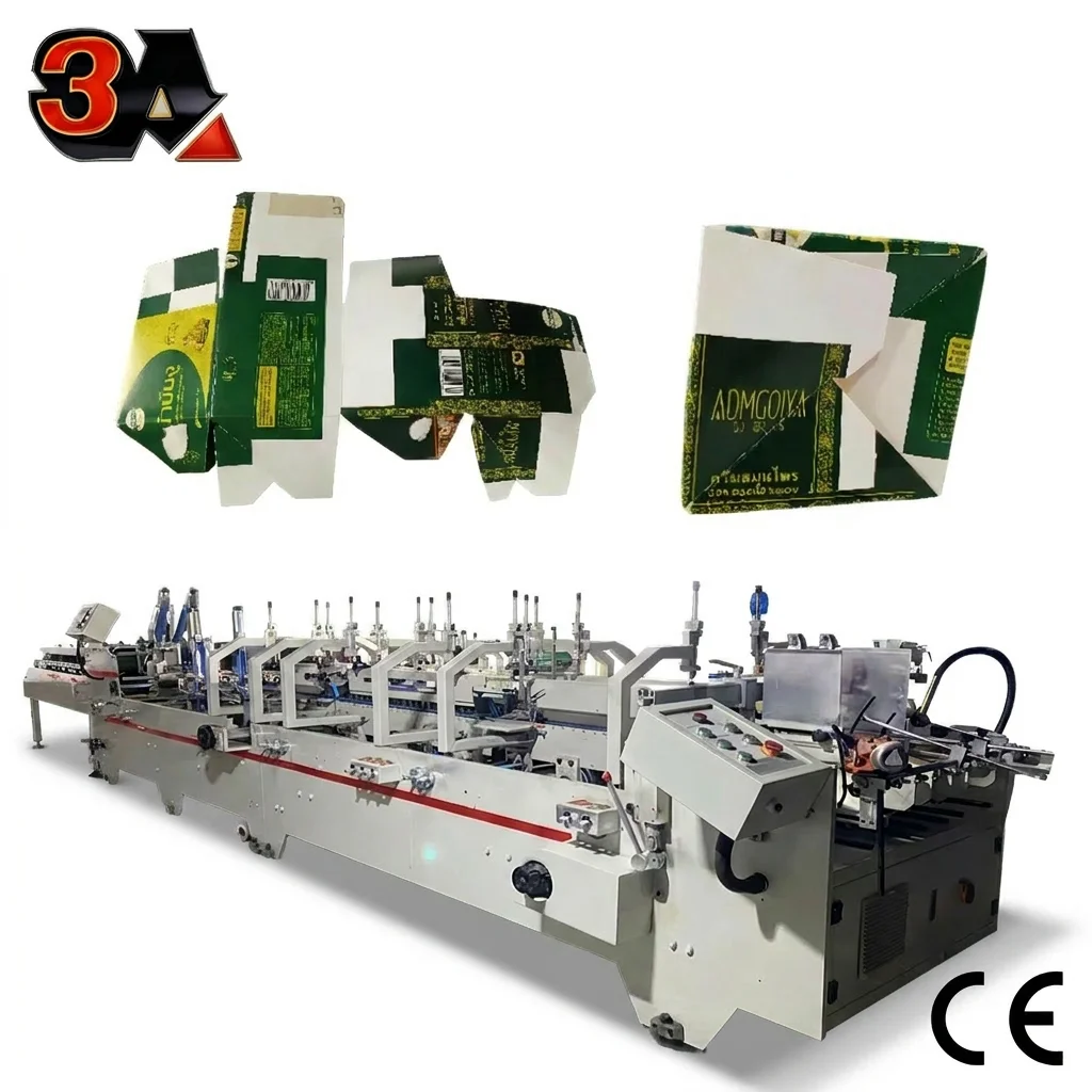 CQT-900 Second Hand  Type  Automatic Bottom Lock  Folder Gluer Automatic Automatic Carton Box Folder Gluer Machine