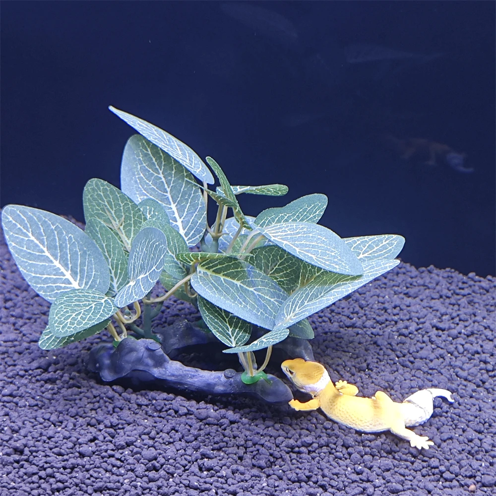 Aquarium Simulation Plant Plastic Artificial Turtle Tree Trunk Plant Fish Tank Grass Wood Decoration Underwater Plants