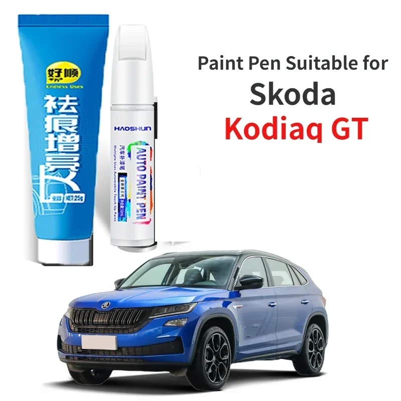 Paint Pen Suitable for Skoda Kodiaq GT Paint Fixer Black White Kodiaq GT Modification Accessories Complete Collection Car Paint