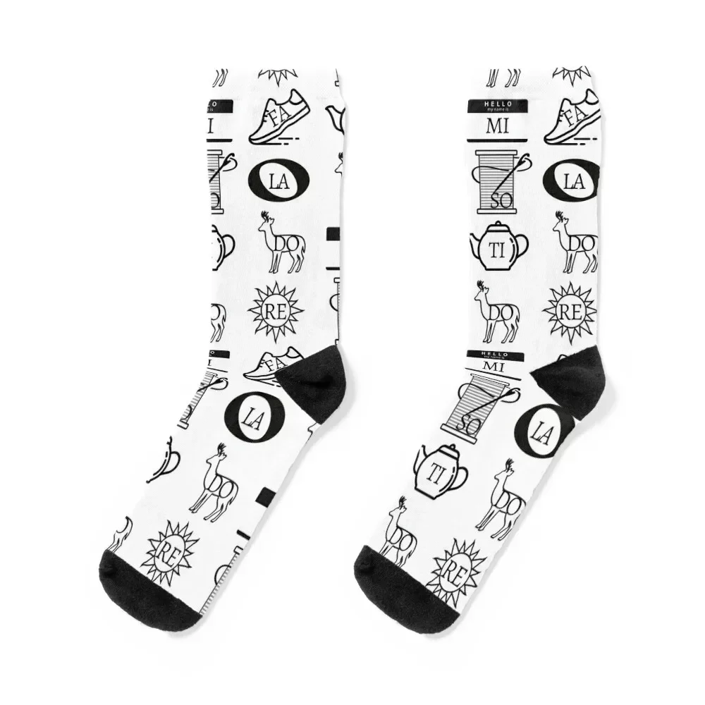 

Do Re Mi - Sound of Music Icons Socks happy FASHION Sports Woman Socks Men's