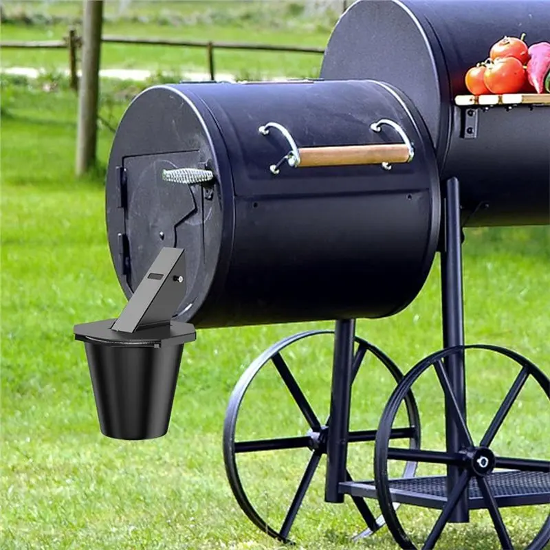 【ELECTRONIC-ACCESSORIES】Grease Bucket For Smoker Pellet Grill, Grease Catcher With Lid& 5 Liners- For Traeger, Pit Boss, Z Grill