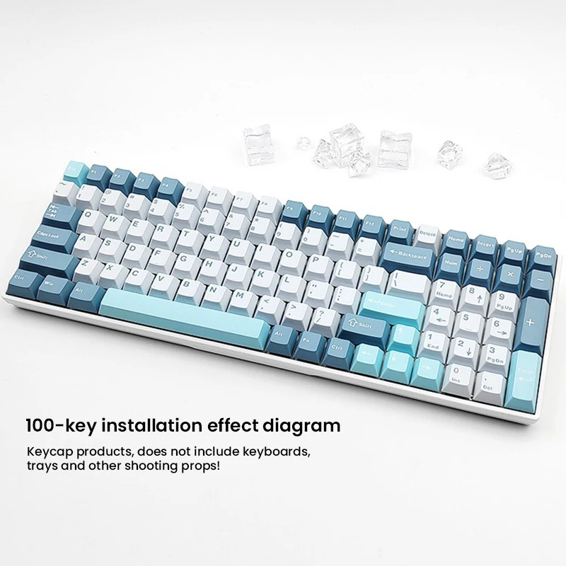 126 Keys Double Shot PBT Cherry Keycaps Mechanical Game Keyboard Wireless for MX Switch Keycap GMK67 GMK87 GMK61 Keyboard Keycap