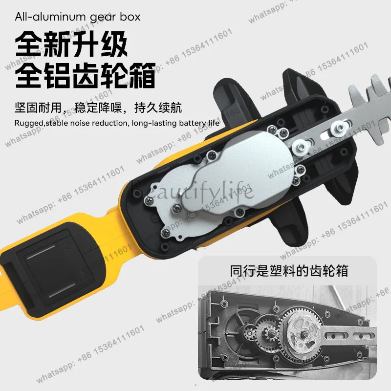 Cross-border new electric brushless hedge trimmer handle rotatable lithium battery pruning machine