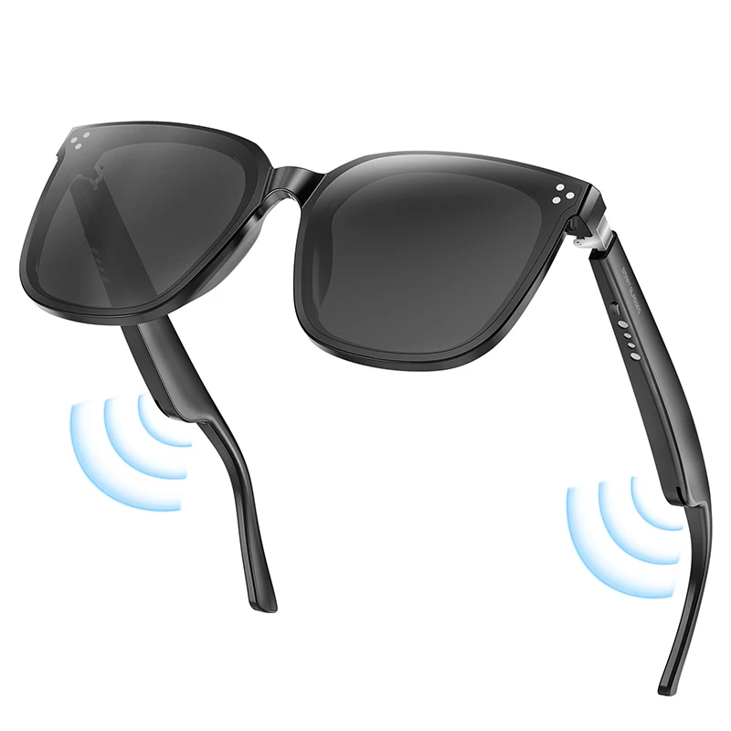 

Smart Glasses with UV400 Protection Sunglasses with Music Call Wake-up Voice Assistant Lady Smart Wearable Headset