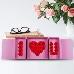 Empty Birthday Paper Mother's Day Flower Arrangement Packing I Love U Rose Gift Box