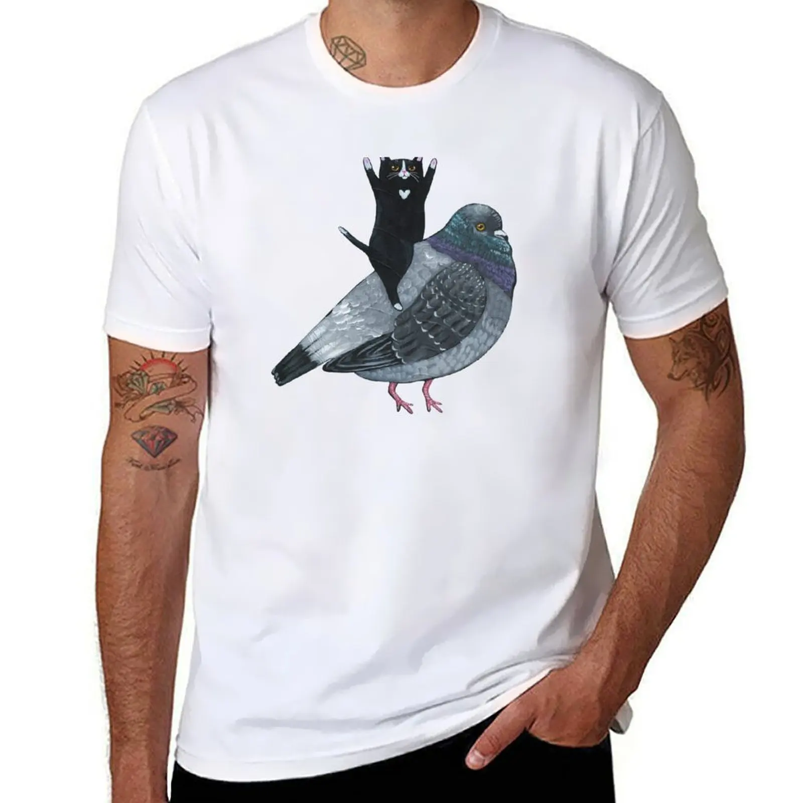 

Pigeon Ride T-Shirt g man t shirts for men cotton t shirts man 100% T-Shirt