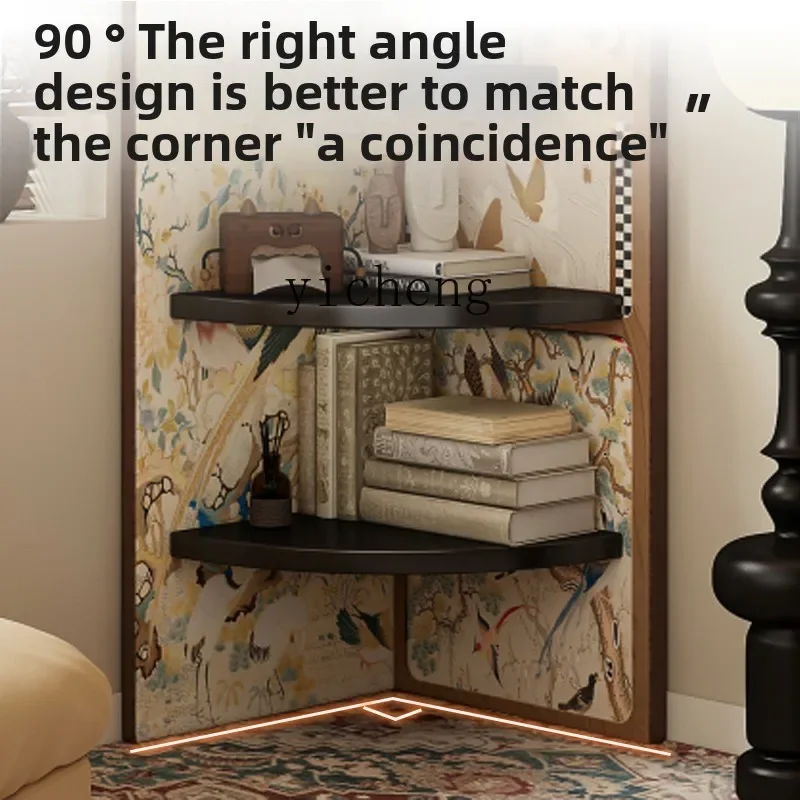 

Storage Rack Bedroom Floor-standing Household Simple Corner Cabinet Living Room Wall Multi-layer Corner Storage Organizer