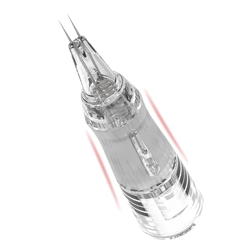 10 قطعة إبر خرطوشة الوشم إبر مزدوجة احترافية لآلة قلم الوشم إبر الوشم القابل للتصرف للمكياج الدائم #6