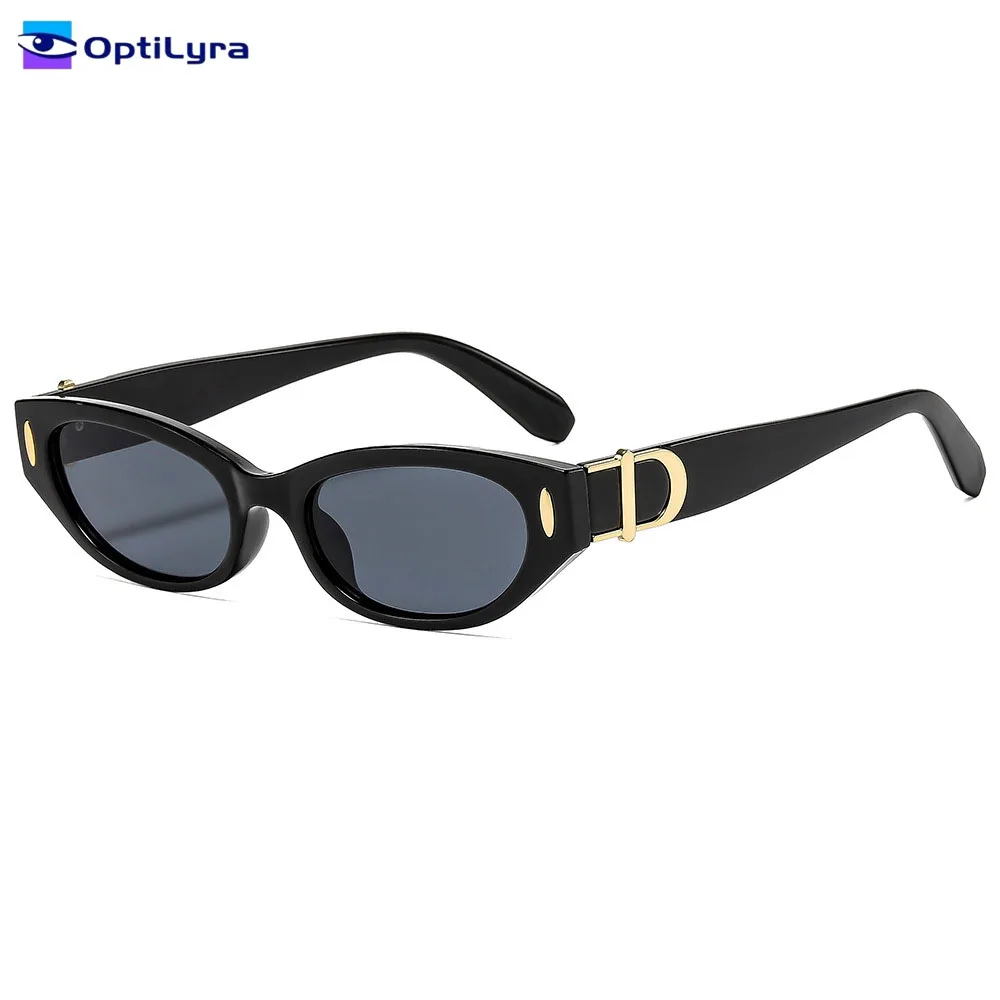 

OptiLyra Brand Fashionable Cat Eye Sunglasses Rivet Style Personality Outdoor Glasses UV400 Casual Sun Protection Glasses