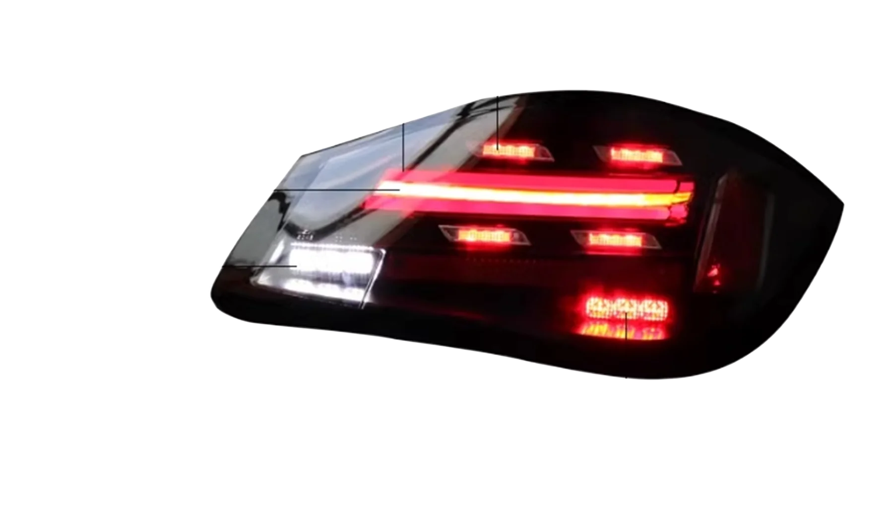 Car Tail light for  Porsche Cayman Boxster 04-12 modified 987.2 Tail lamp Brake lamp reverse light Turn signal