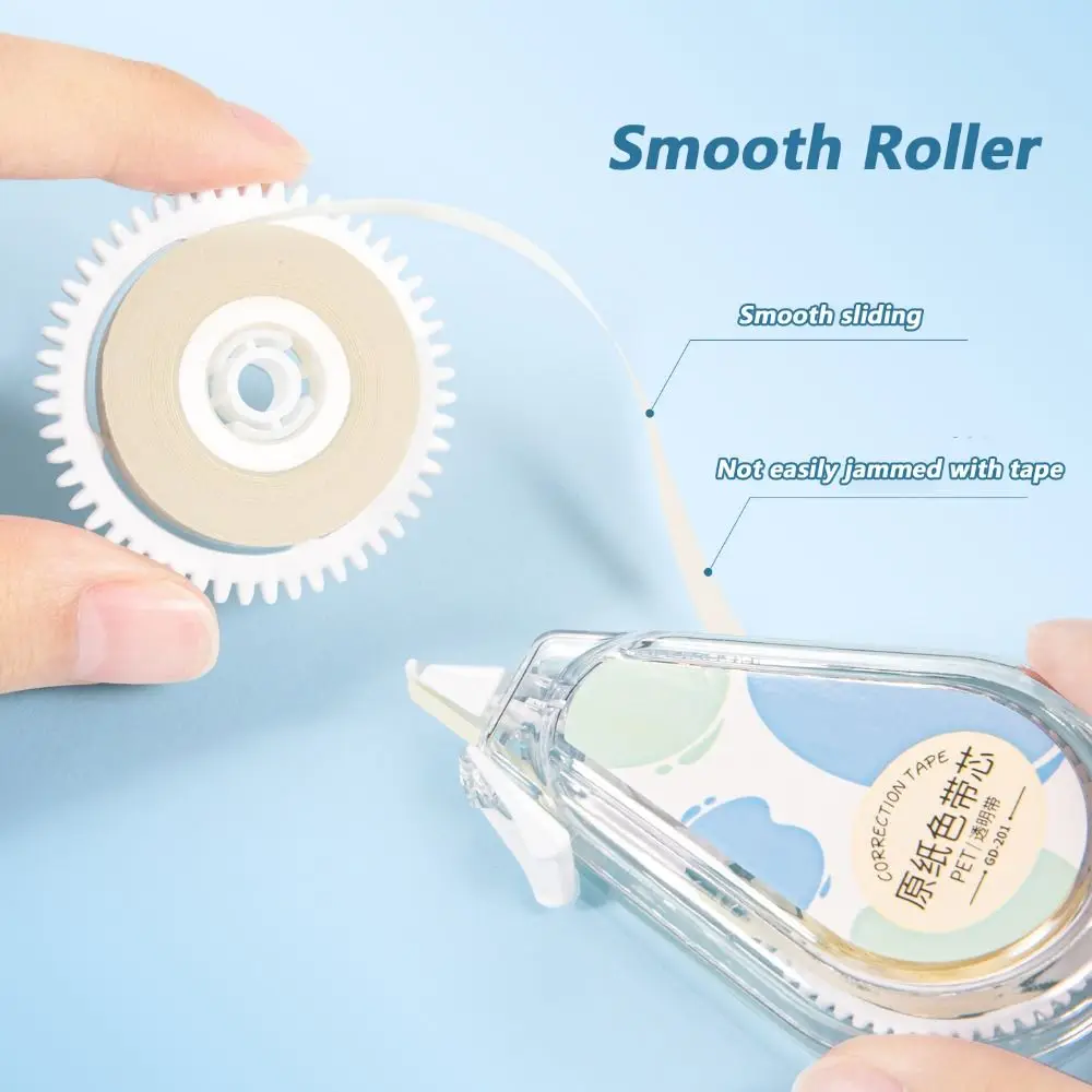 Silent Correction Tape Students Special Beige Base Paper Color Correction Band Invisible Design Coating Tape Back To School Gift