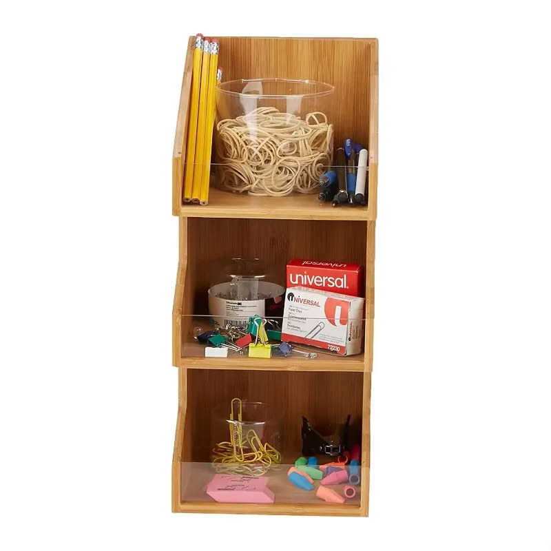 

Bamboo and wood storage box, pantry coffee, milk tea bag, storage box, school supplies finishing box, display, drawer type