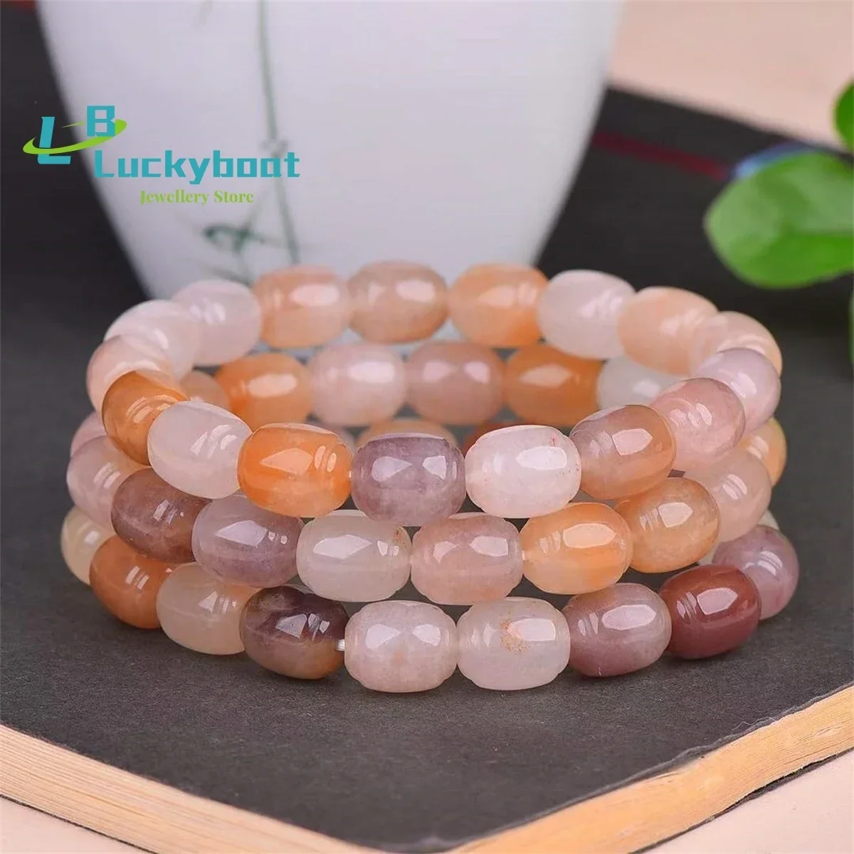 Natural Gold Silk Jade Road Pass Bracelet Simple Personalized Fashion Versatile Exquisite Men's and Women's Style
