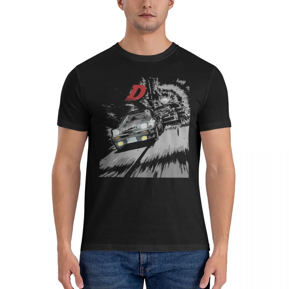 86 Vs EVO 6 T-Shirt Men Initial D Funny Cotton Tee Shirt O Neck Short Sleeve T Shirts Summer Tops