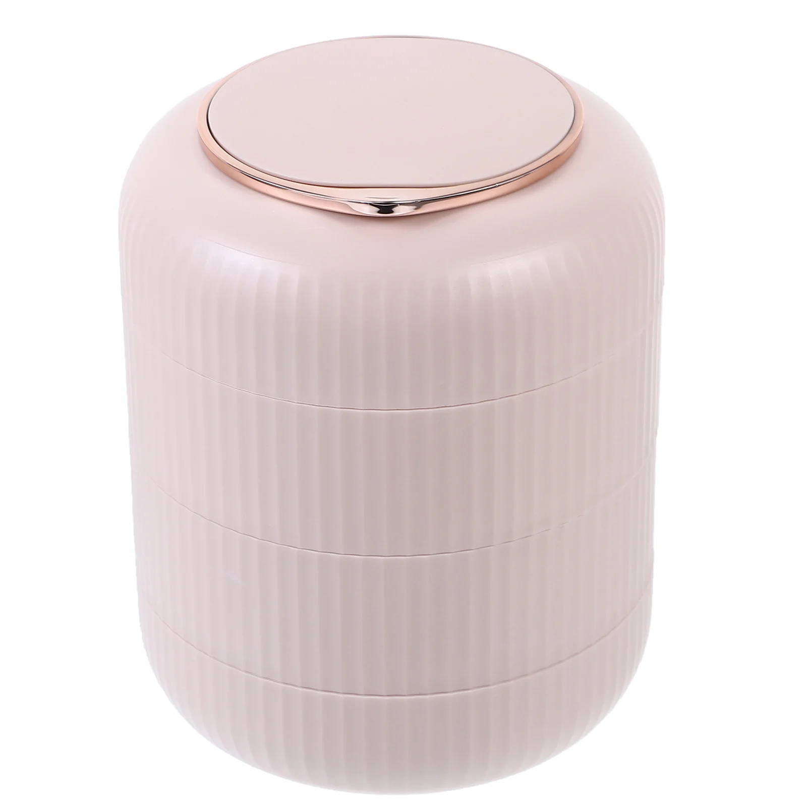 Rotating Jewelry Storage Box Multi-Layer Swivel Design For Necklace Earring Bracelet Organizer Vanity Display Holder