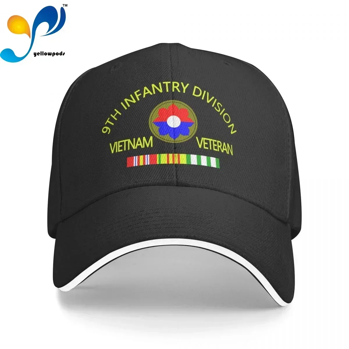 9th Infantry Division Vietnam Veteran Trucker Cap Snapback Hat for Men Baseball Mens Hats Caps for Logo