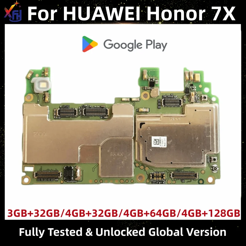 Motherboard for HUAWEI 7X BND-L21, Unlocked Mainboard, Google Playstore Installed, 32GB, 64GB, 128GB