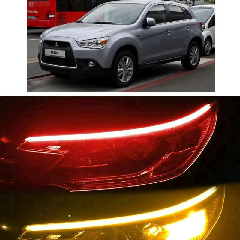 30cm 45cm 60cm Startup Scan Flow turn signal Light For mitsubishi asx lancer outlander l200 lancer 10 Canter Grandis Pajero