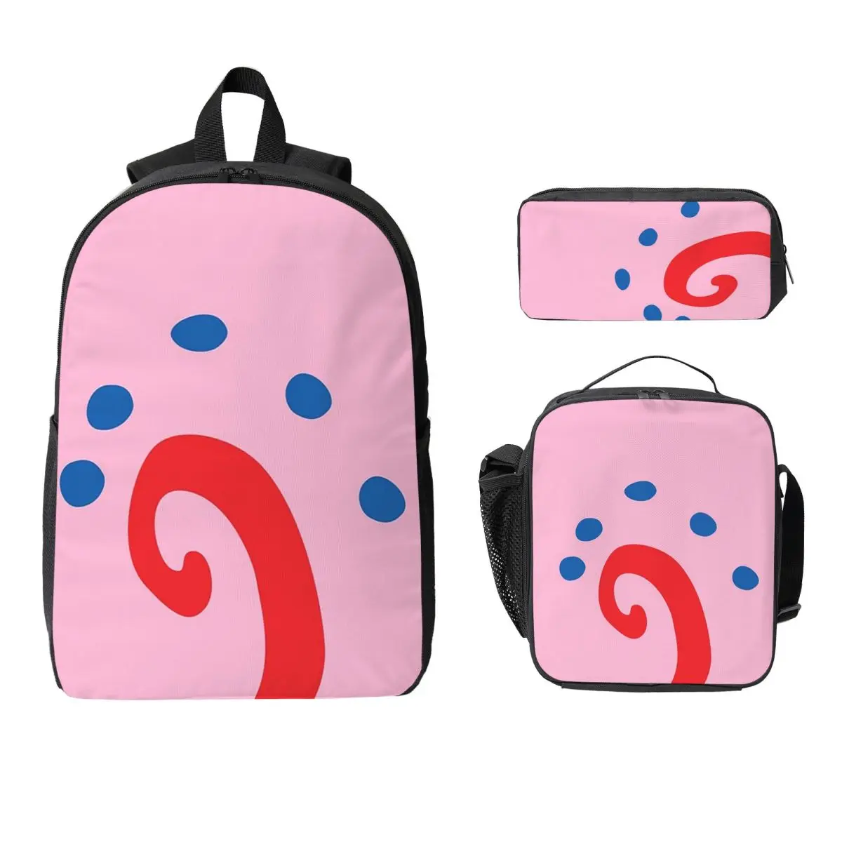 

Gary The Snail Backpack Student Boys Girls BookBag School Bag Laptop Shoulder Bags 3ps Insulated Lunch Bag Pencil Case