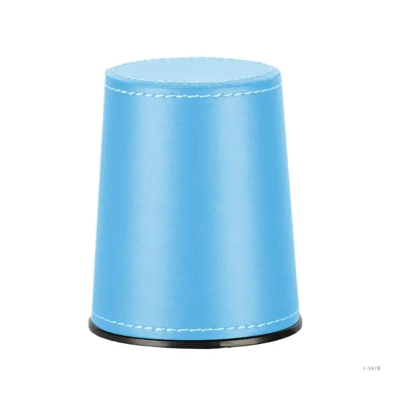 M5TC PU Leather Dices Cup Flannel Interior Quiet Shaker Cup for Party,Night Club Game