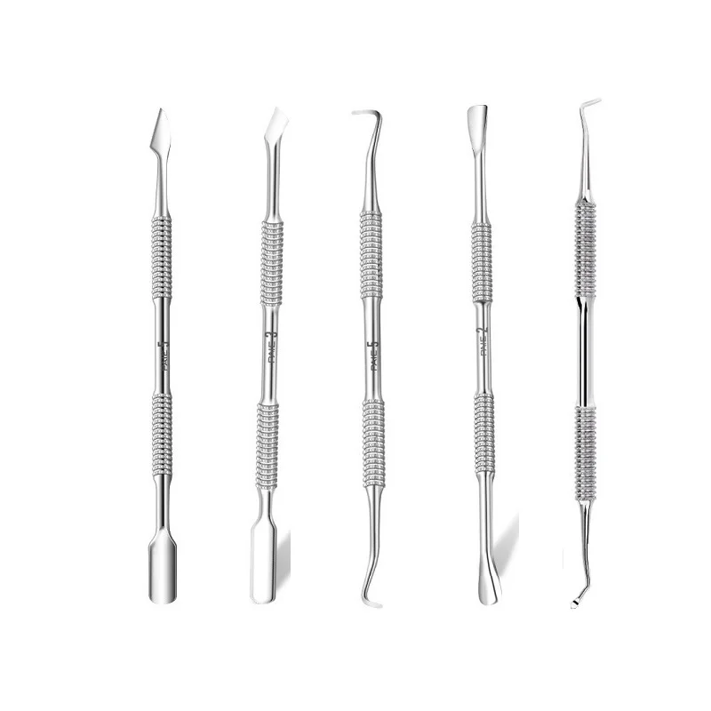 Hak do manicure, odpychacz do skórek, preparat do usuwania lakieru, skrobak do żelu do paznokci, skrobak, odpychacz do pedicure, narzędzie do manicure i pedicure do zdobienia paznokci