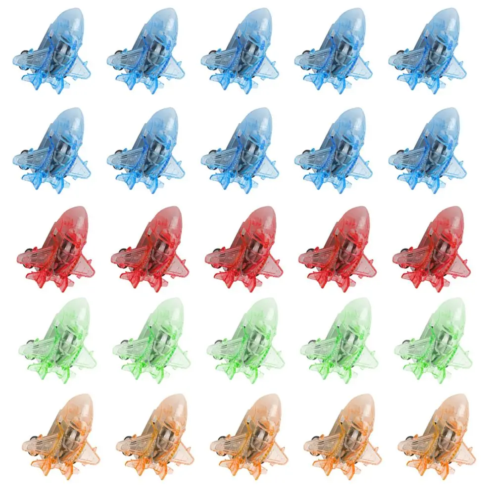 

25 шт., игрушки-самолет с откатным механизмом, мини-истребитель, прозрачный инерционный мультфильм, обучающая детская игрушка, легкая, компактная