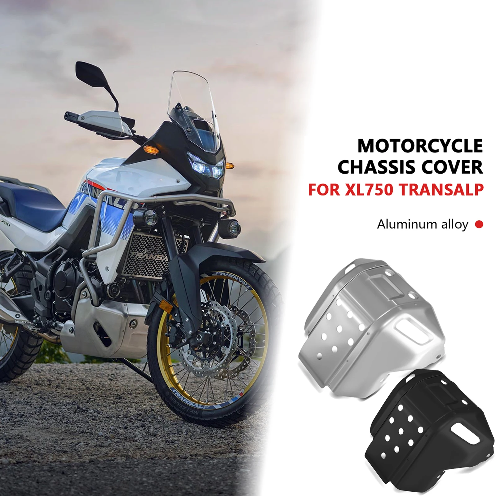 

Для XL750 TRANSALP 2023-2025 XL 750 TRANSALP аксессуары для мотоциклов, защита шасси двигателя, выхлопная крышка, защитный обтекатель