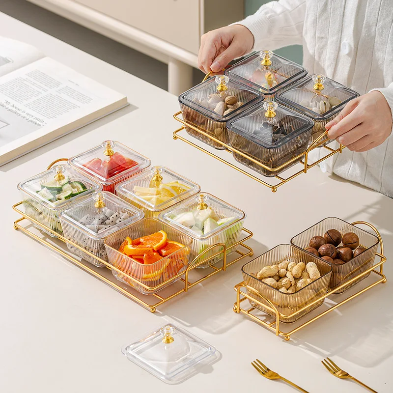 

Light Luxury Plastic Fruit Plates and Dried Fruit Platters, Commercial Snack Plates for Foot Bath, Snack Plates, Dessert Plates