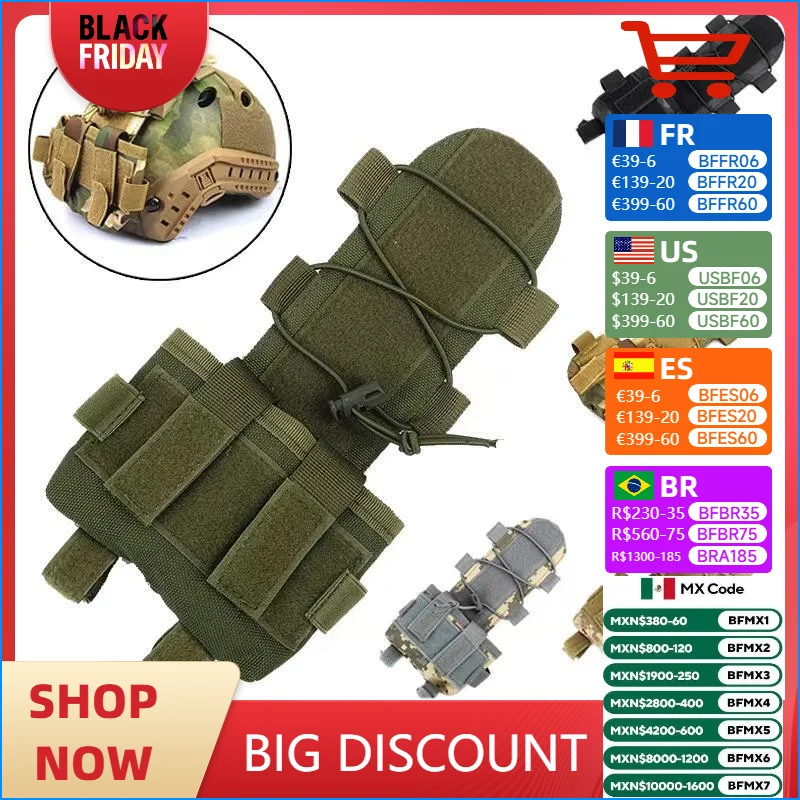 

Tactical Helmet Battery Pouch MK2 Battery Pack Helmet Counterweight Pack Airsoft Hunting Helmet Accessories