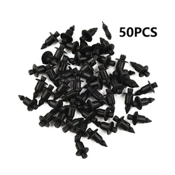 50pcs Rivet Clips Black Motorcycle Fairing Rivet 11mm Collar Diameter 6mm Hole For Honda For Suzuki For Fastener Clips