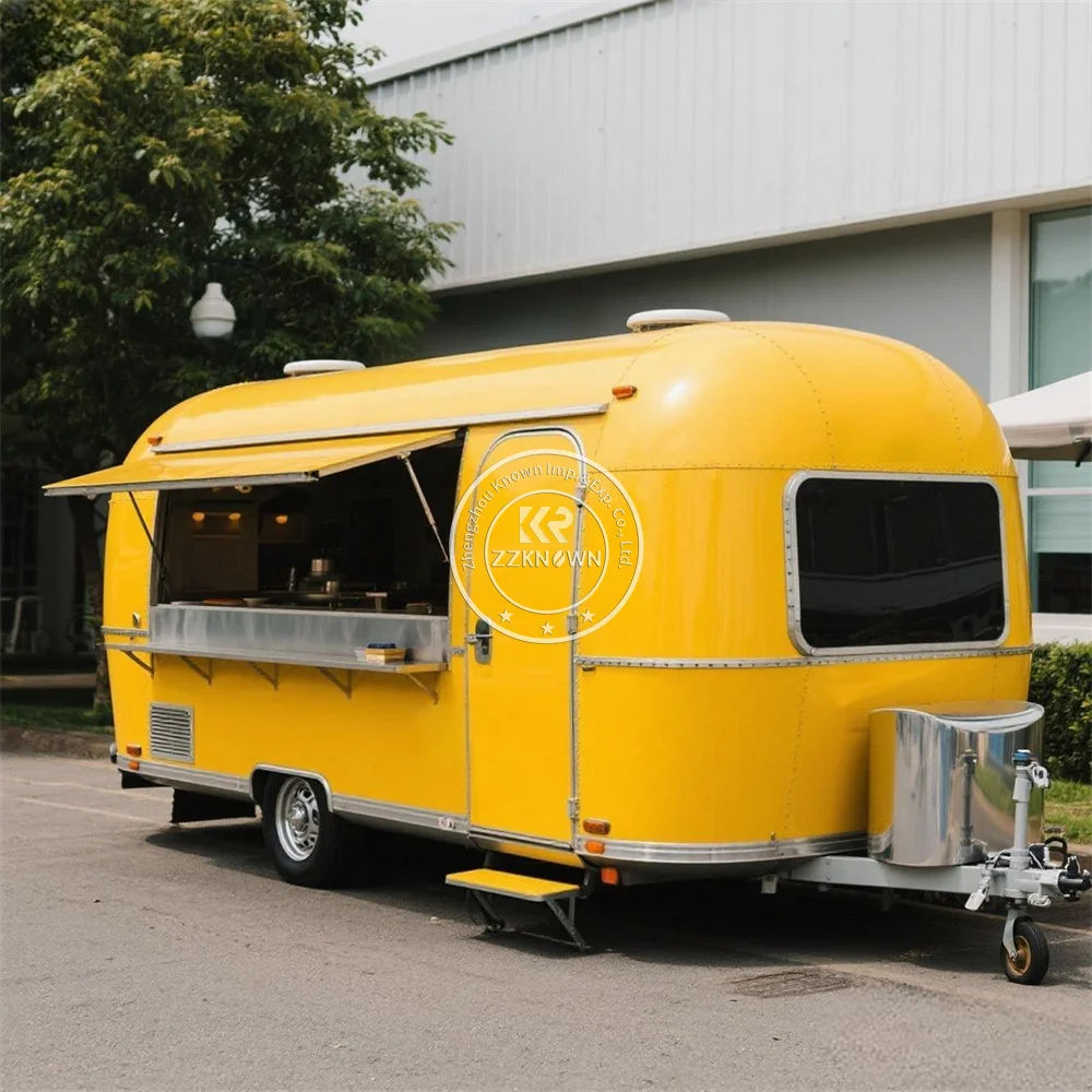 

Commercial Kitchen Equipment Street Hot Dot Ice Cream Cart Food Cart Kiosk Food Truck Trailer with Full Kitchen