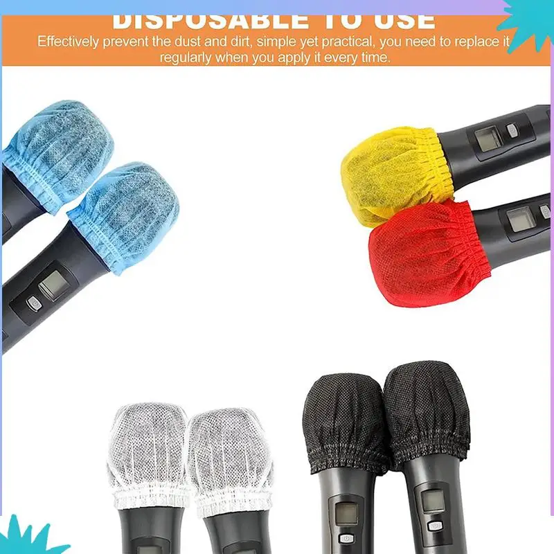 

ABZW 500Pcs Disposable Microphone Cover,Handheld Microphone Windscreen For Recording Room, KTV, Karaoke, Stage Performance