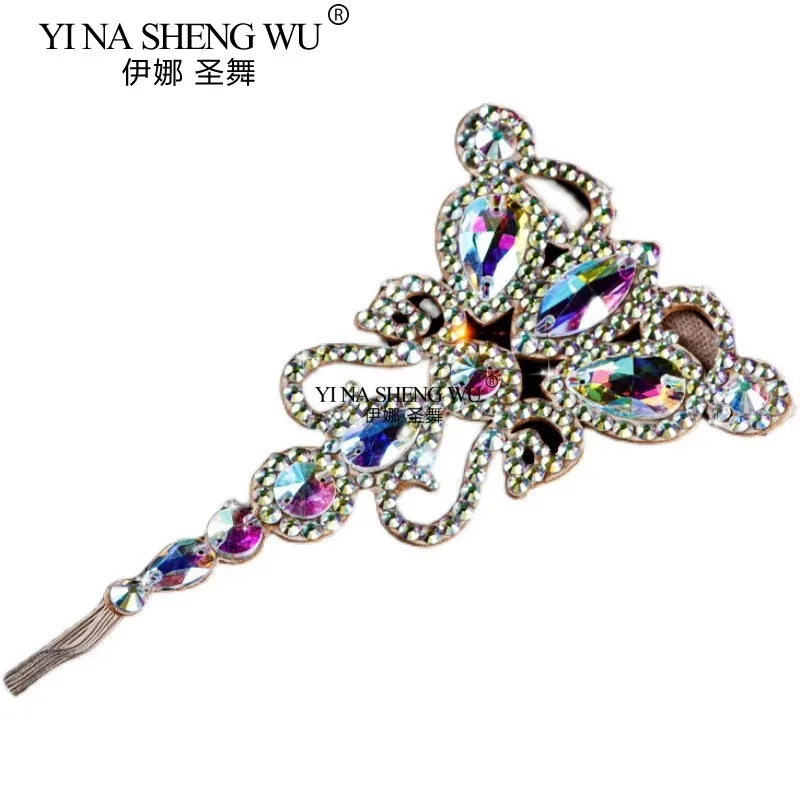 جديد الرقص الشرقي القدم الدائري اليدوية الساخن الماس مرحلة الأداء الملحقات المنافسة أداء القدم الملحقات #6