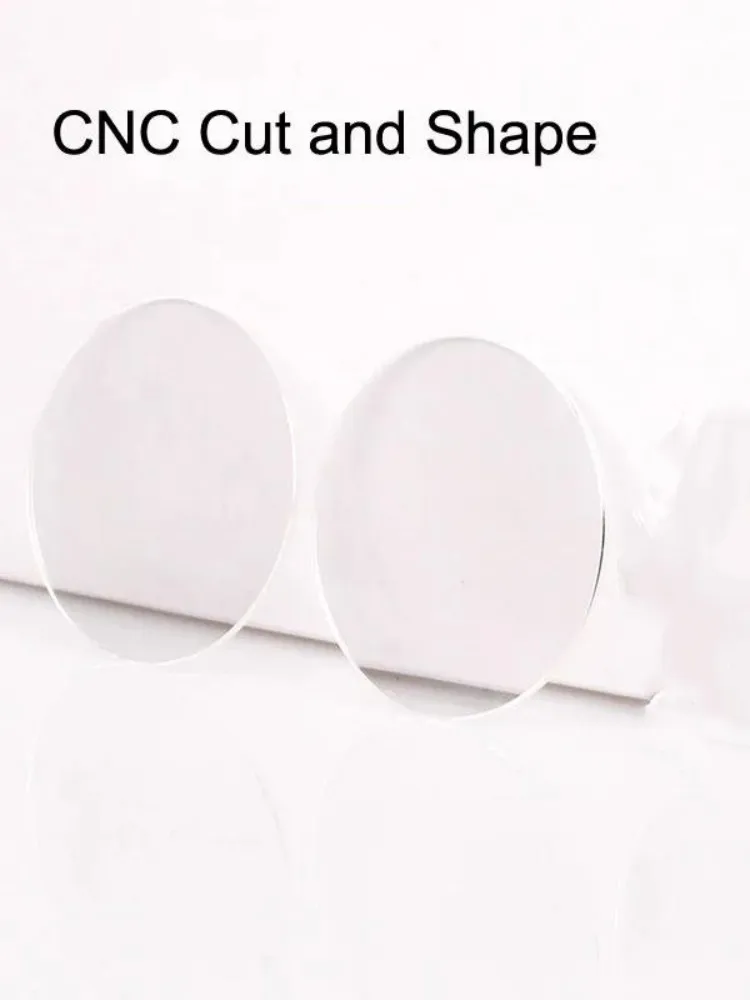 Verre de montre pour montre connectée, 1 pièce, épaisseur 24mm à 40mm, 1.8mm, miroir plat rond, lentille en cristal de remplacement, accessoires de montre