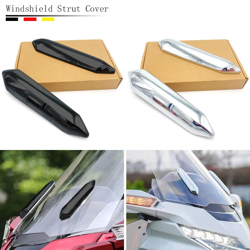 Motorcycle For Honda GoldWing GL1800 Tour DCT Airbag Gold Wing GL 1800 2018up Windshield Strut Covers Fairing Trim Decorative