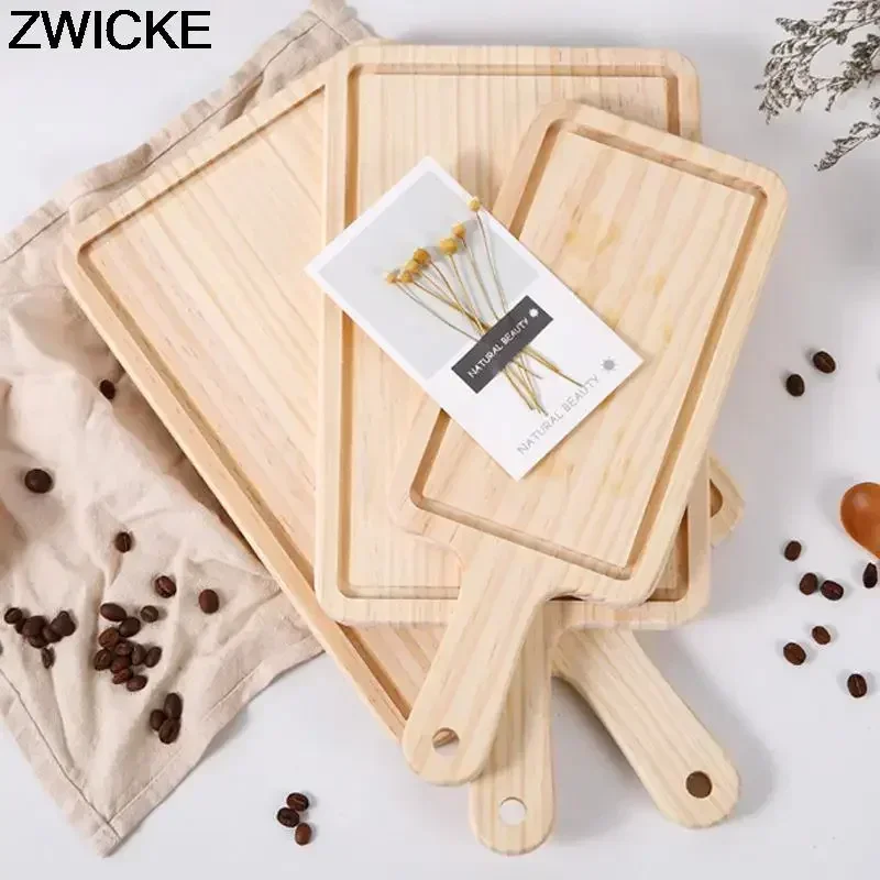 

Kitchen Bamboo Chopping Board Smooth Multifunctional Utility Fruit Chopping Board Tray Cooking Supplies Chopping Board Tools