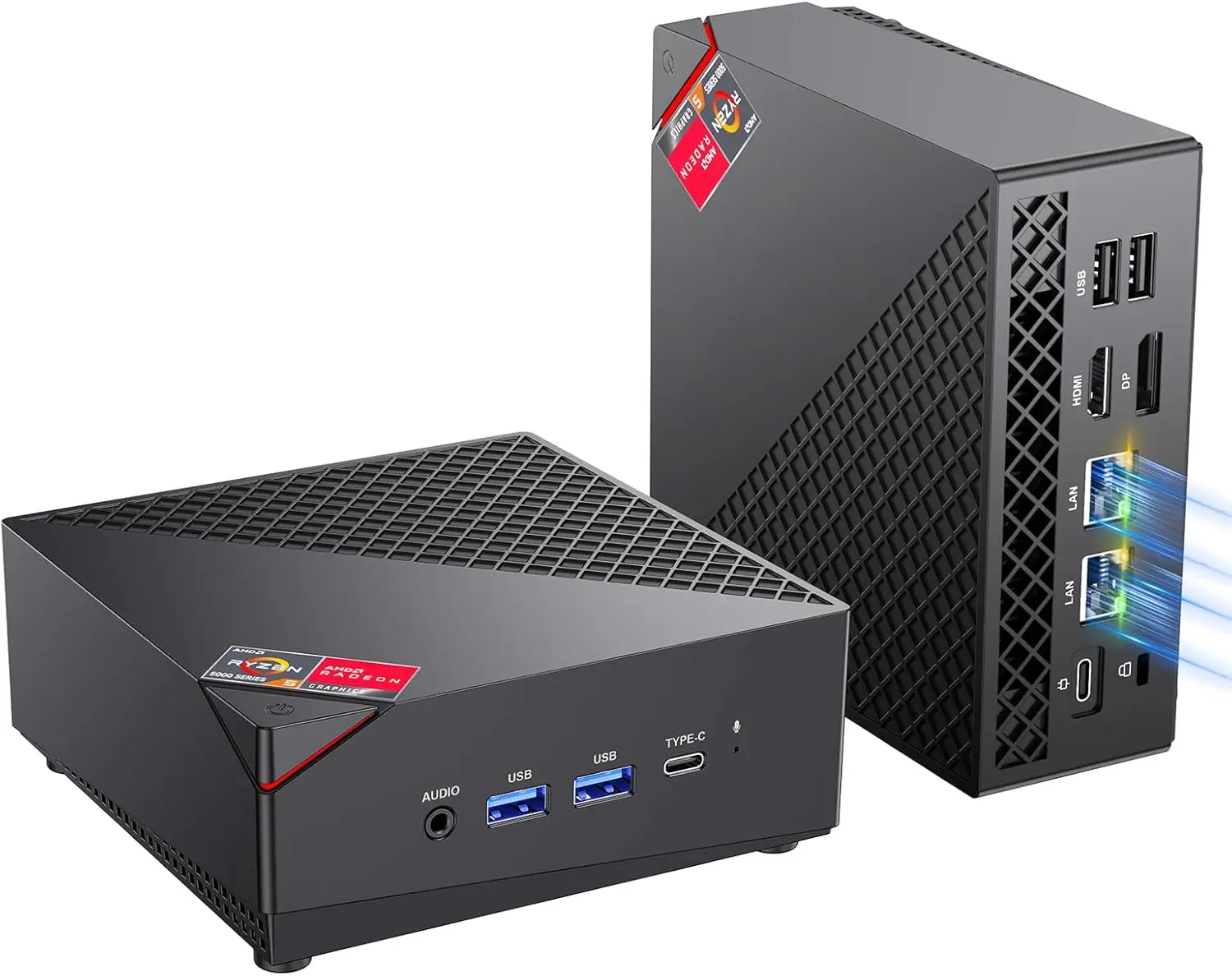 Mini PC with  5800U 8C/16T Processor Up to 4.4Ghz, 16GB DDR4 512GB SSD,Small Form Factor Desktop Computer, Supp