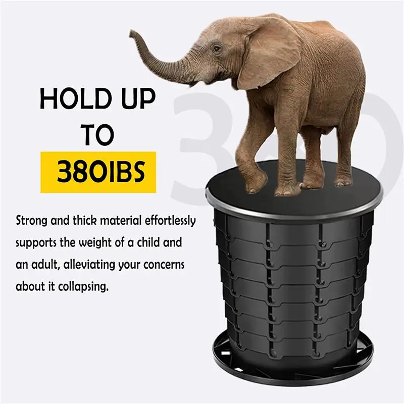 X18A-1Set مرحاض محمول للبالغين والأطفال قعادة التخييم في الهواء الطلق والطوارئ مرحاض صغير قابل للطي السفر سيارة المرحاض البلاستيك #6