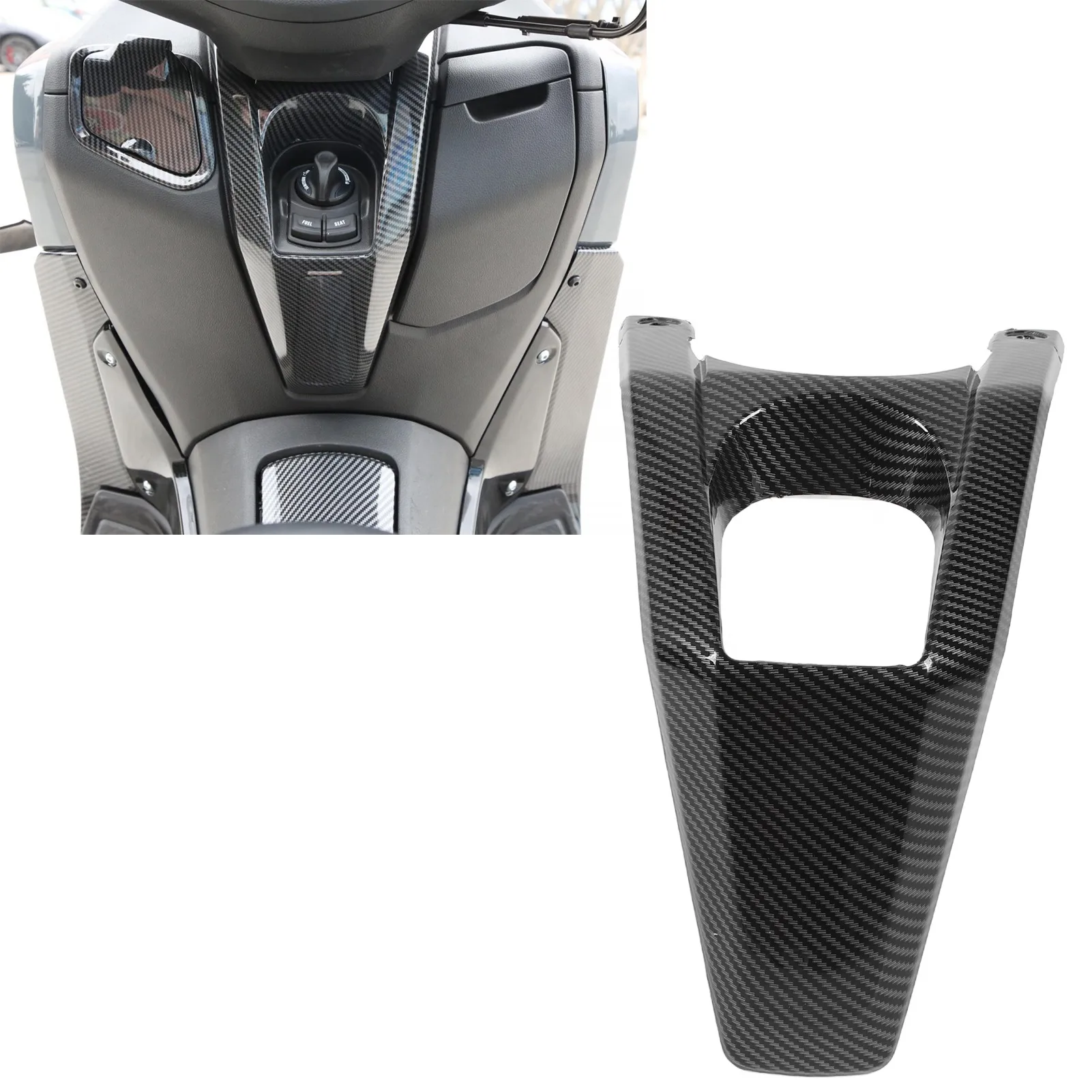 

Carbon Fiber Style Fuel Tank Panel for NMAX 125/155 - High-Strength Motorcycle Frame Cover