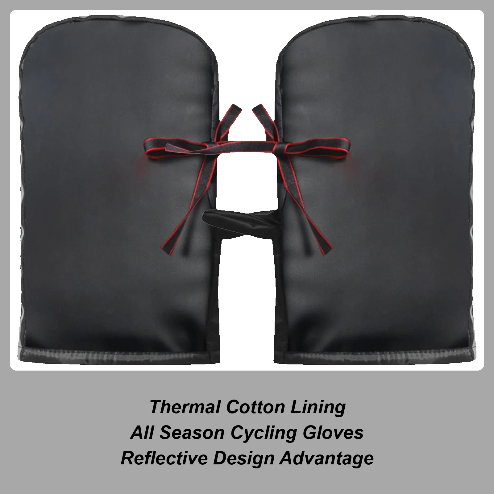 

Мотоциклетные перчатки на руль, ветрозащитные, водонепроницаемые, велосипедные принадлежности со светоотражающими полосками, чехол на руль велосипеда для поездок на работу