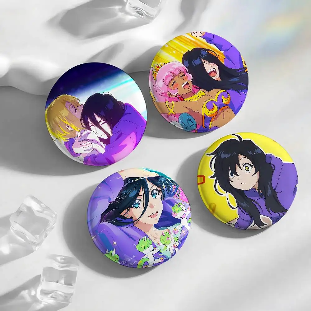Anime Cute H-Zenshu Enamel Pins Handmade Round Brooch L Killer Yagami Light Cosplay Badge Backpacks Jewelry Gifts
