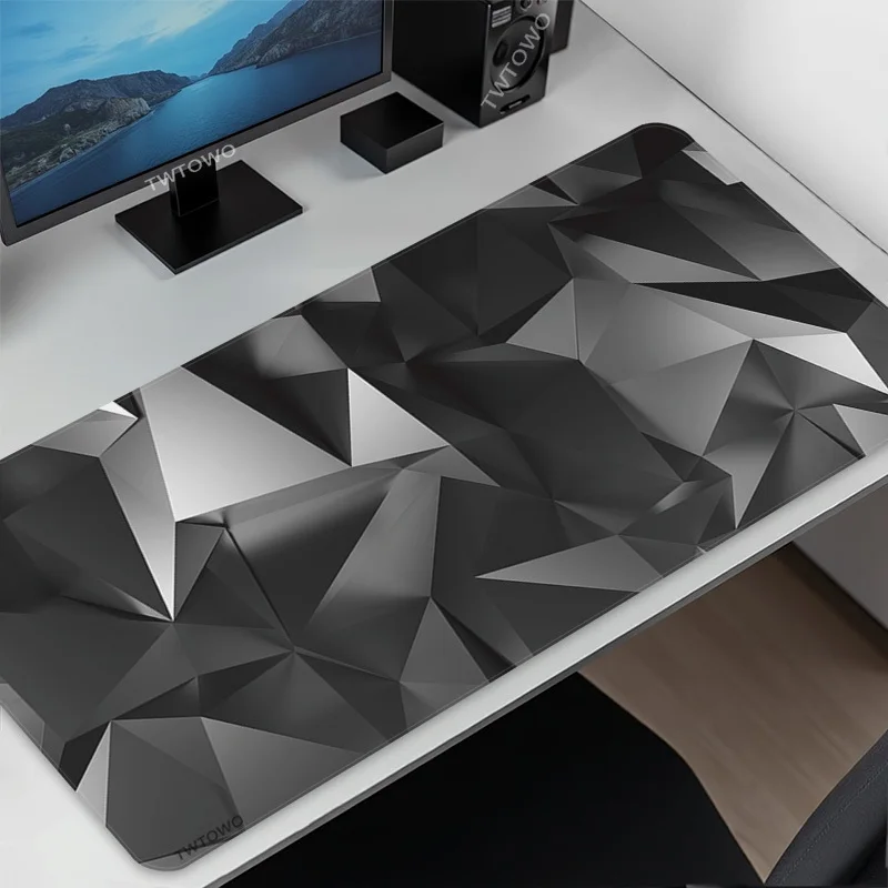 

Mouse Pad Gamer Black Geometry XL Home Computer Custom Mousepad XXL MousePads Soft Office Carpet Gaming laptop Mouse Mats