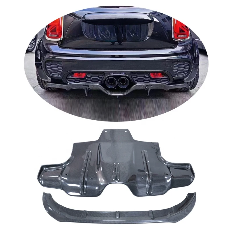 

AG Version Is Carbon Fiber Front Bumper Lip Lower Lip Side Skirts for F55 F56 F57 Body Kit