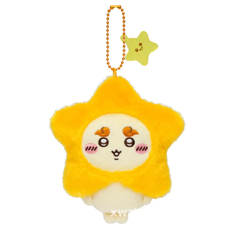 치이카와 스타 위시 시리즈 플러시 키체인 – 귀여운 우사기 하치와레 비행 다람쥐 봉제 인형 오각별 펜던트 선물