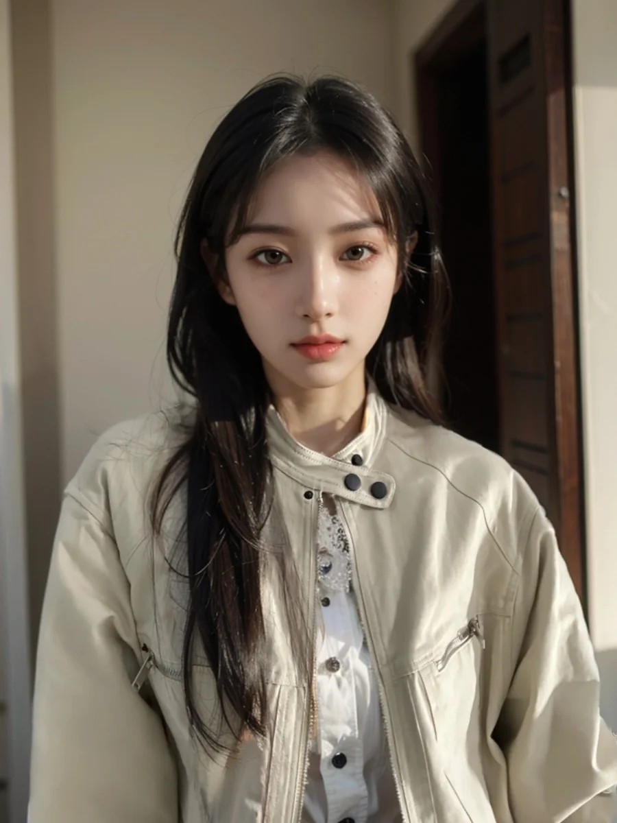 

Washed American Style Short Jacket Women's Spring Autumn New Retro Hong Kong Style Design Versatile Small Size Workwear